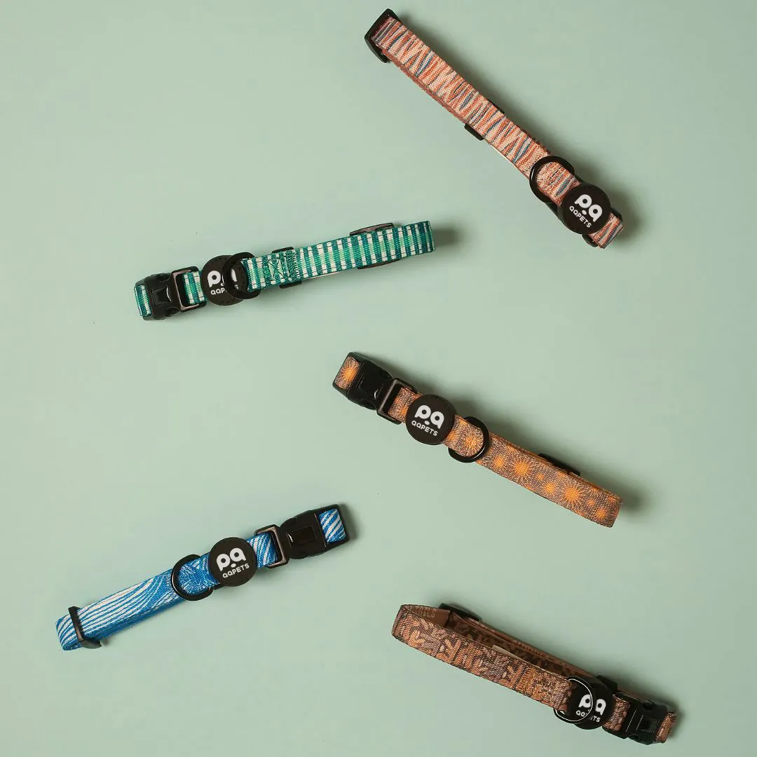 A catalogue showing a wide variety of custom dog collars.