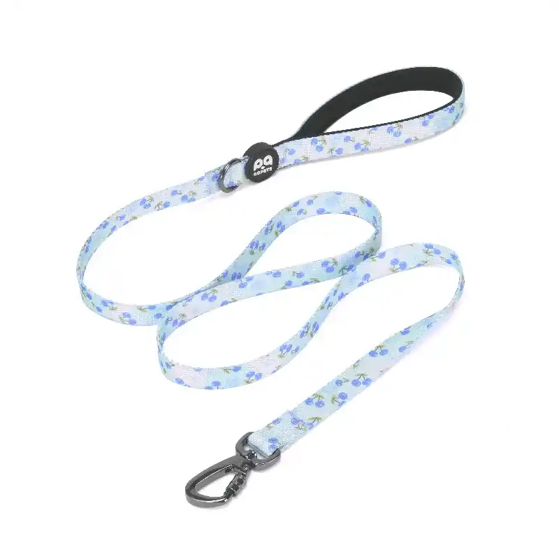qqpets blue cherry dog leash