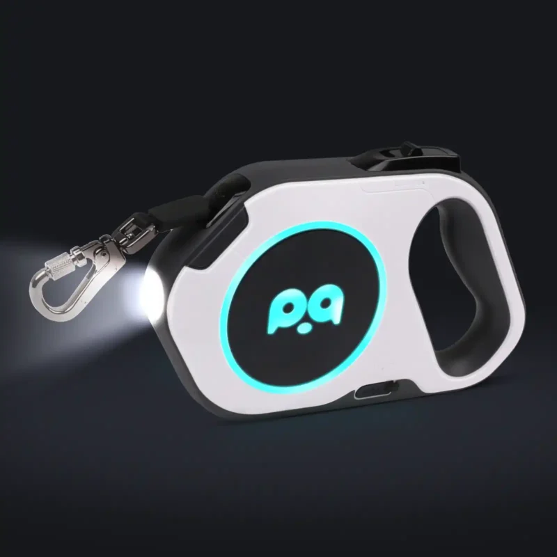 retractable dog leash with light