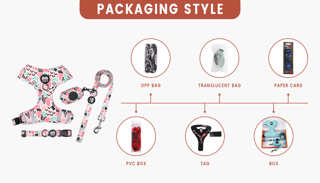 Custom-branded packaging for pet products, showing a professional and complete brand experience.