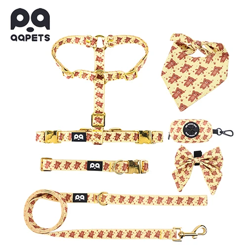 A close-up shot showcasing the durable stitching and high-quality materials of a dog harness.