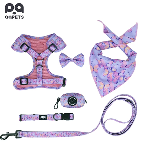 A complete, custom-designed pet accessory set.