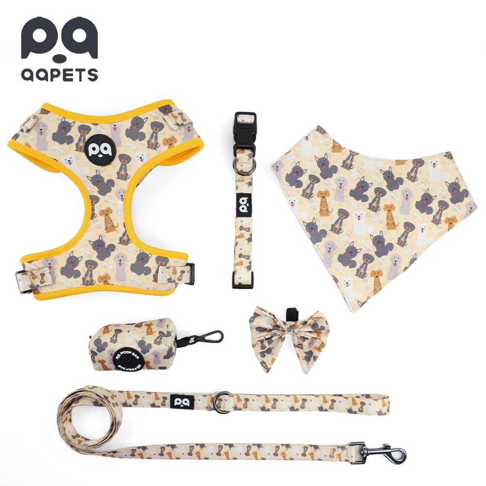 A dog confidently runs in a field wearing a secure, well-tested custom dog harness.