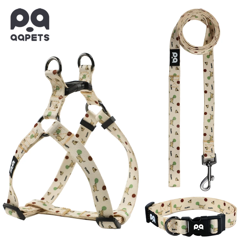 A close-up shot of a custom harness showing the durable stitching and high-quality hardware.